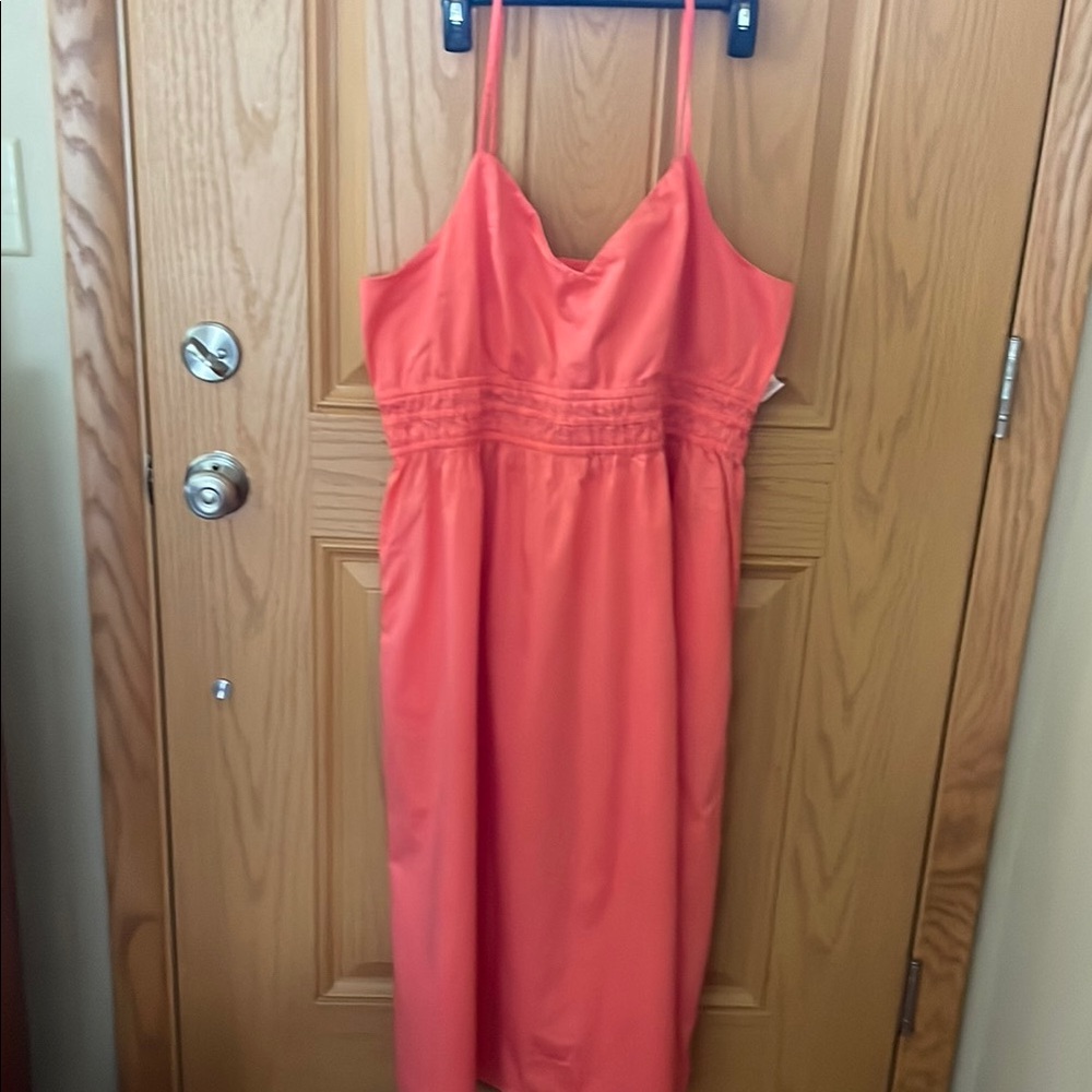 Old Navy Coral Sundress Spaghetti Strap Sleeveless